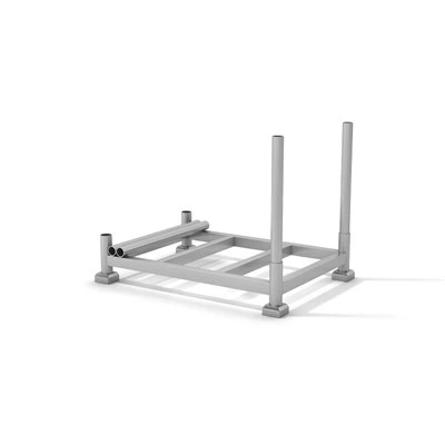 Aftanlegur stálpóstur